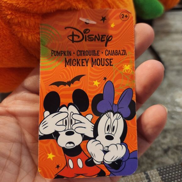 Disney Mickey Halloween Pumpkin Head Plush, 12" - Picture 4 of 5